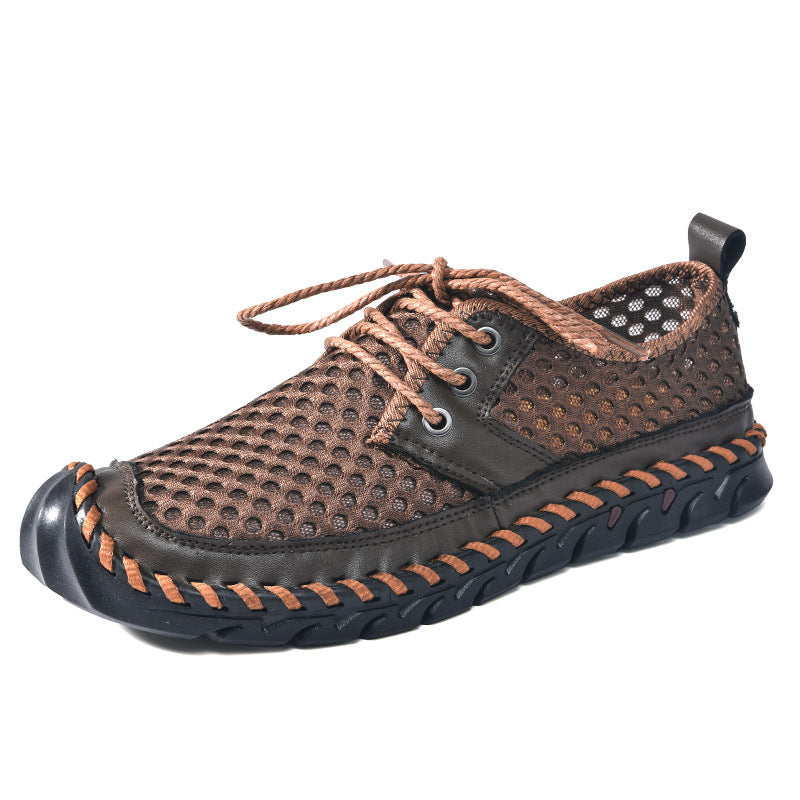 Men's Casual Lightweight Slip-on Plus Size Sports Mesh Shoes