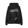 Badge Decoration Ripped Hoodie Sweater Men