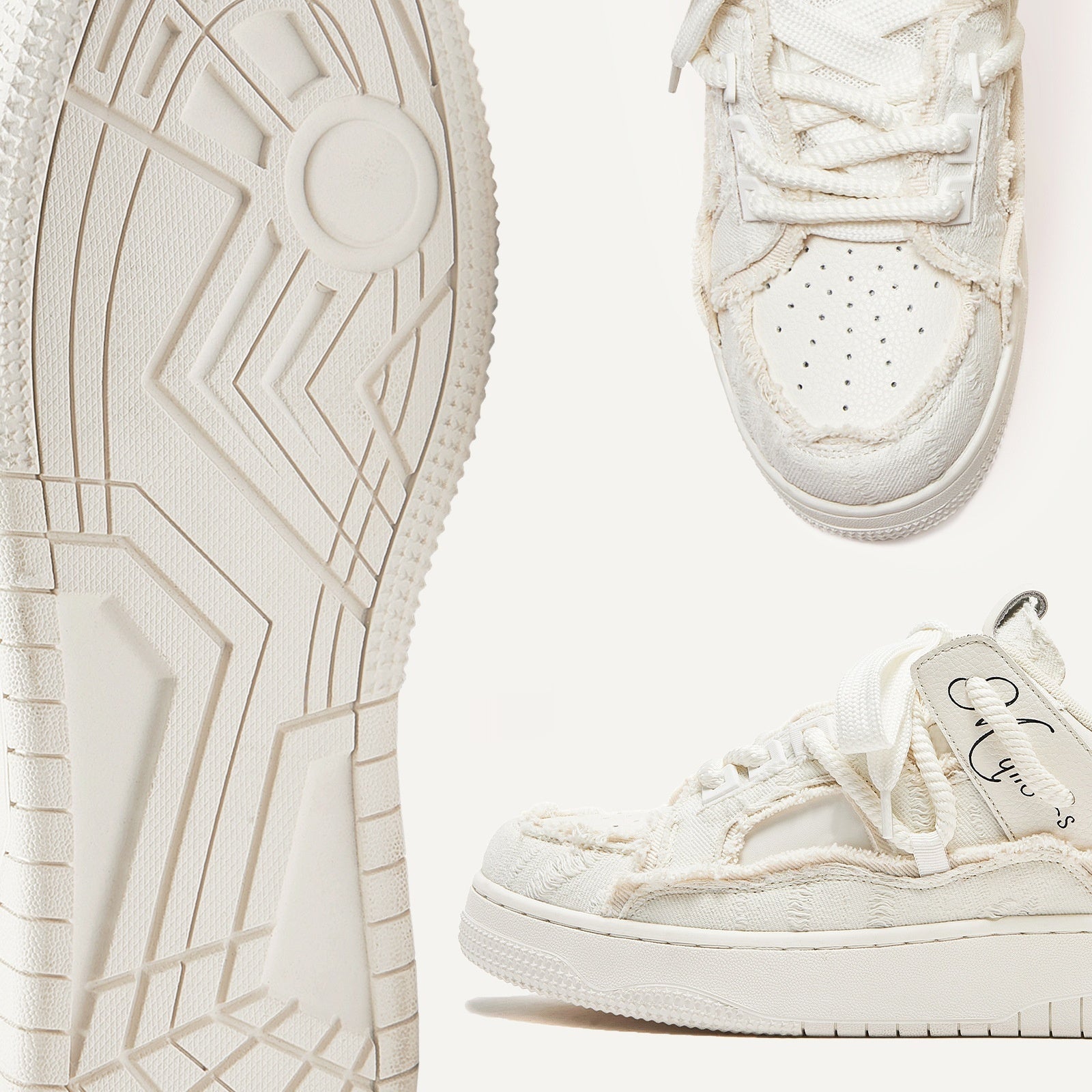 Destruction Aesthetics Series Thick Bottom Hight Increasing Board Shoes