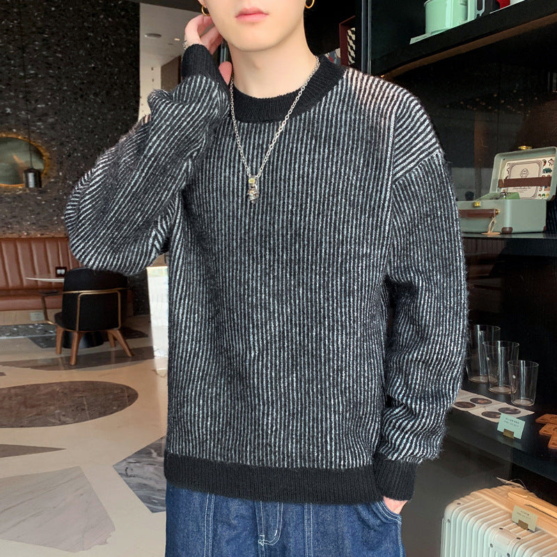 Men's Round Neck Pullover Sweater