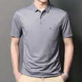 Short-sleeved Solid Color Polo T-shirt