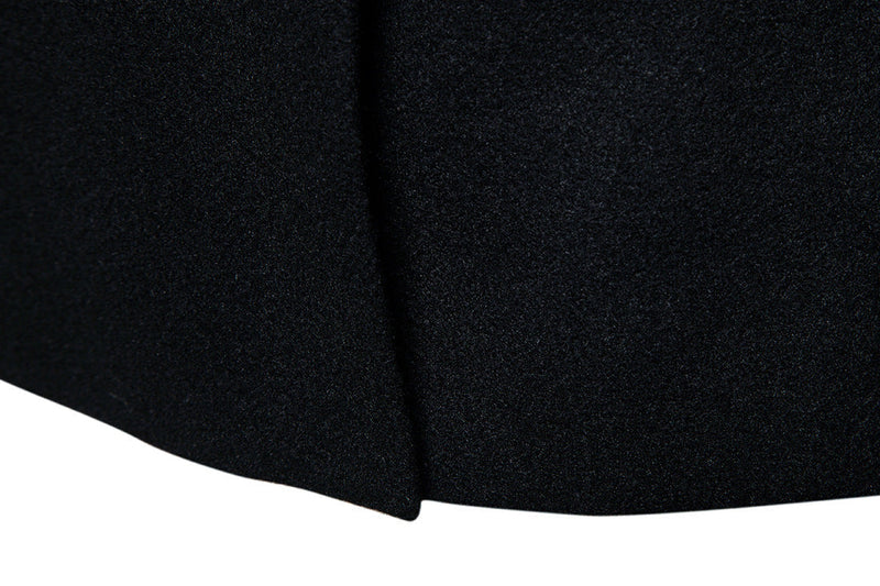 Men's Medium Length Woolen Coat