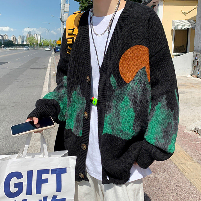 Men's Trendy Brand Loose Cardigan Jacket