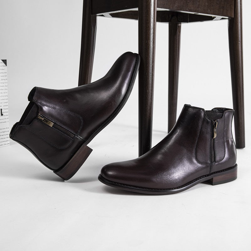 First Layer Cowhide  Boots Men's Leather