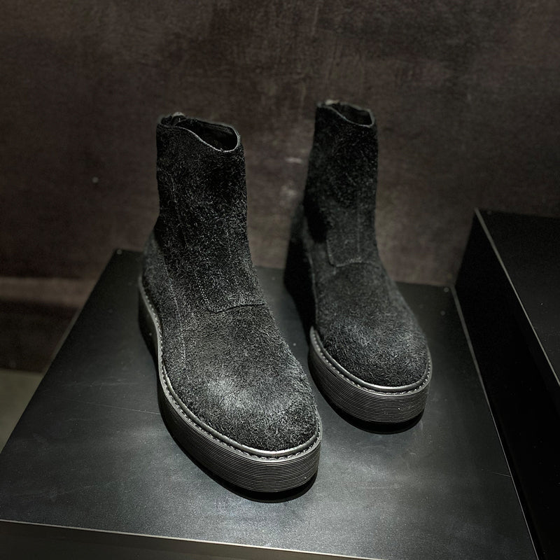 Leather Martin Boots Men's British Style Mid-boots