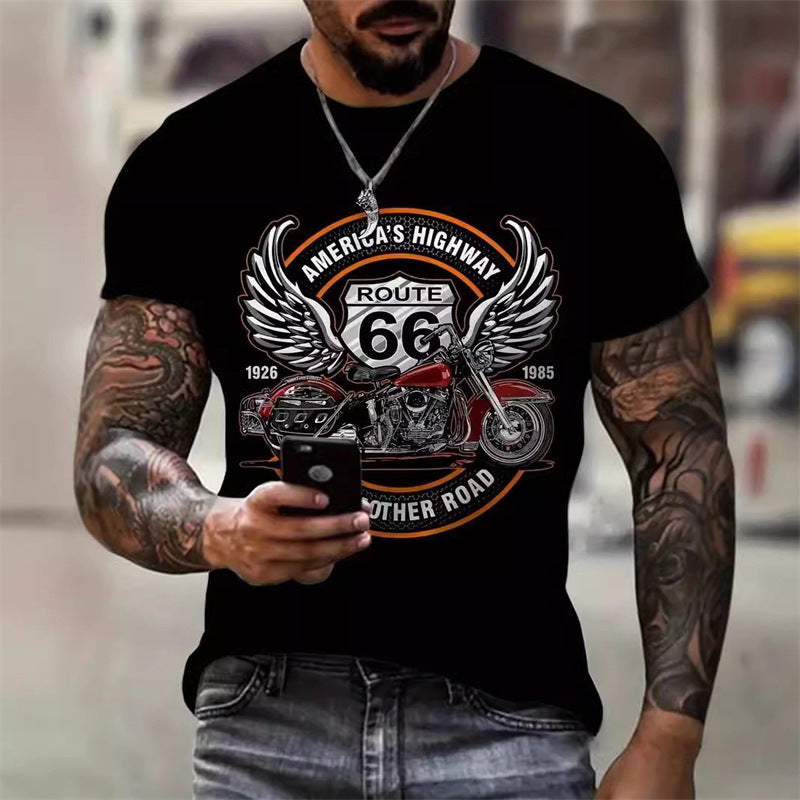 3D Printed Animal Style Vintage Quick-dry T-shirt