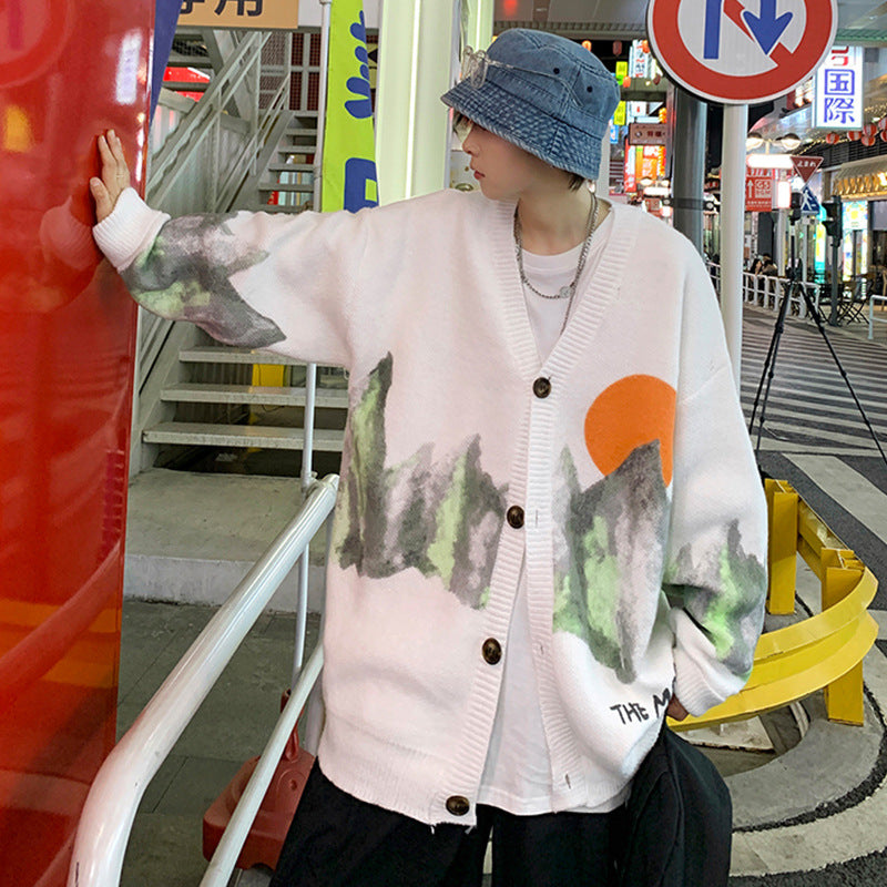 Men's Trendy Brand Loose Cardigan Jacket