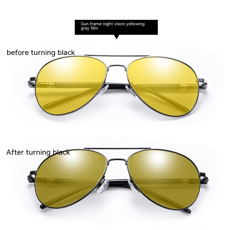209 Polarized Sunglasses Color Changing Day And Night Dual-purpose Sunglasses Aviator Sunglasses Glasses For Driving
