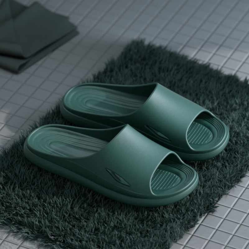 Home Sandals And Slippers For Men'S Home Indoor Non-Slip Summer Couple Thick Bottom