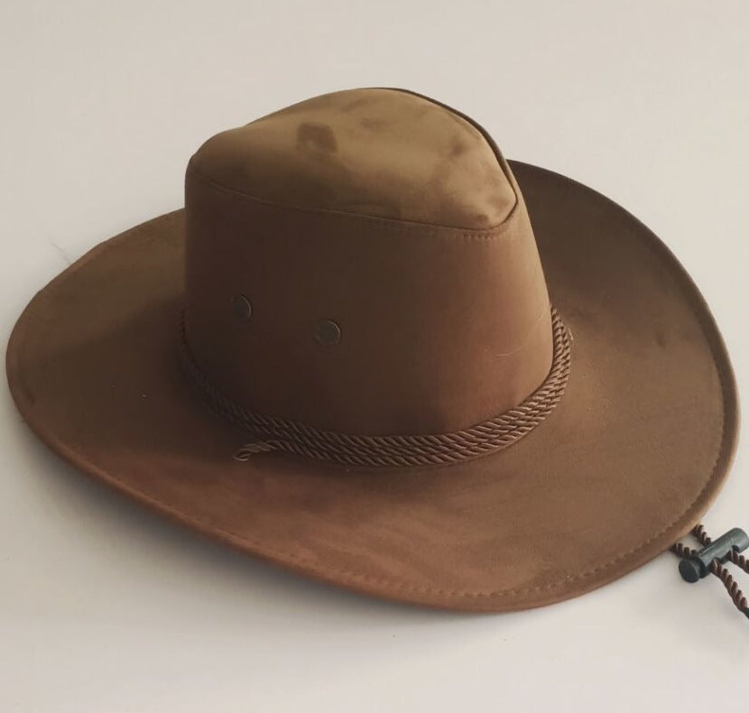 Velvet Western Rope Rider Hat Cowboy Stereotyped Hat
