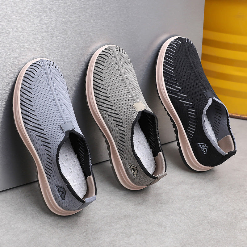 Breathable Soft Bottom Lightweight And Wear-resistant Leisure Sports All-match Slip-on Men's Thin Shoes