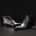Men's High Top Leather Shoes Knight Leather Boots