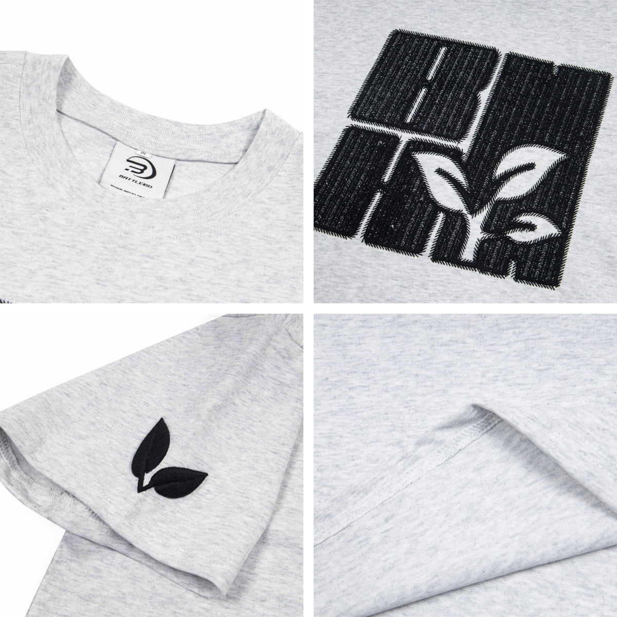 Summer Design Sense Machine Embroidery Short-sleeved T-shirt Men