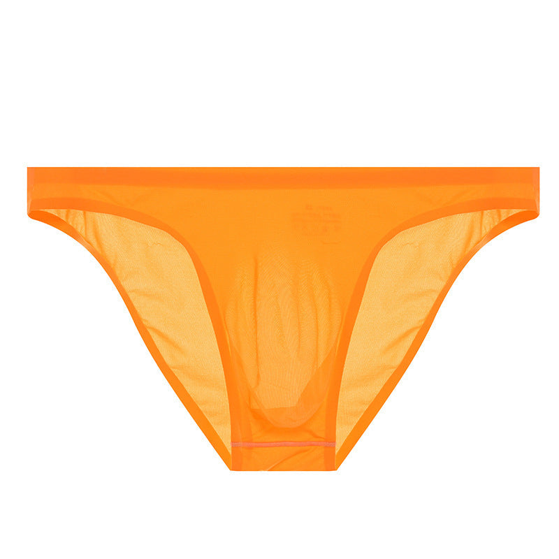 Men's Thin Ice Silk Traceless Ventilation Quick-drying Briefs