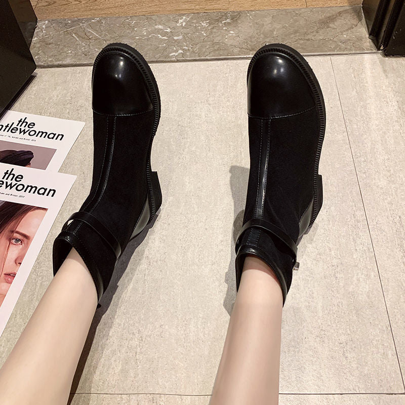 Short Boots Women's Spring And Autumn Single Boots New Year New Wild Early Autumn