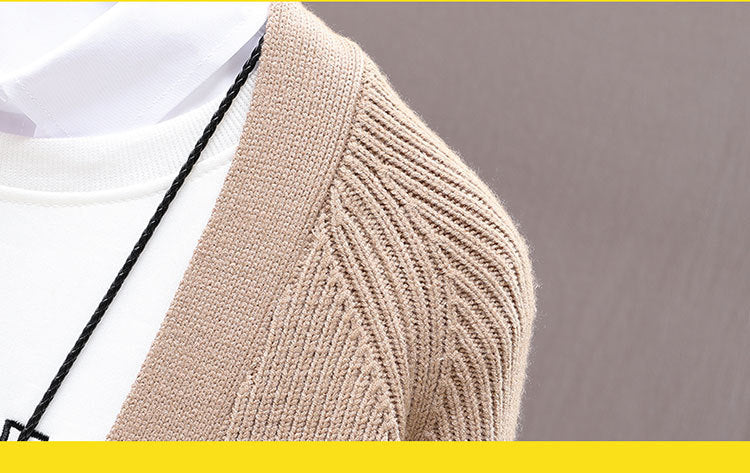 Stand-up Collar Sweater Men