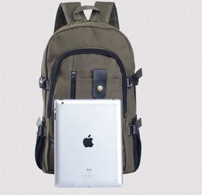 Men's Canvas Backpack Student Bags