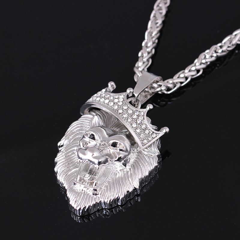 Diamond Crown Lion Luminous Necklaces