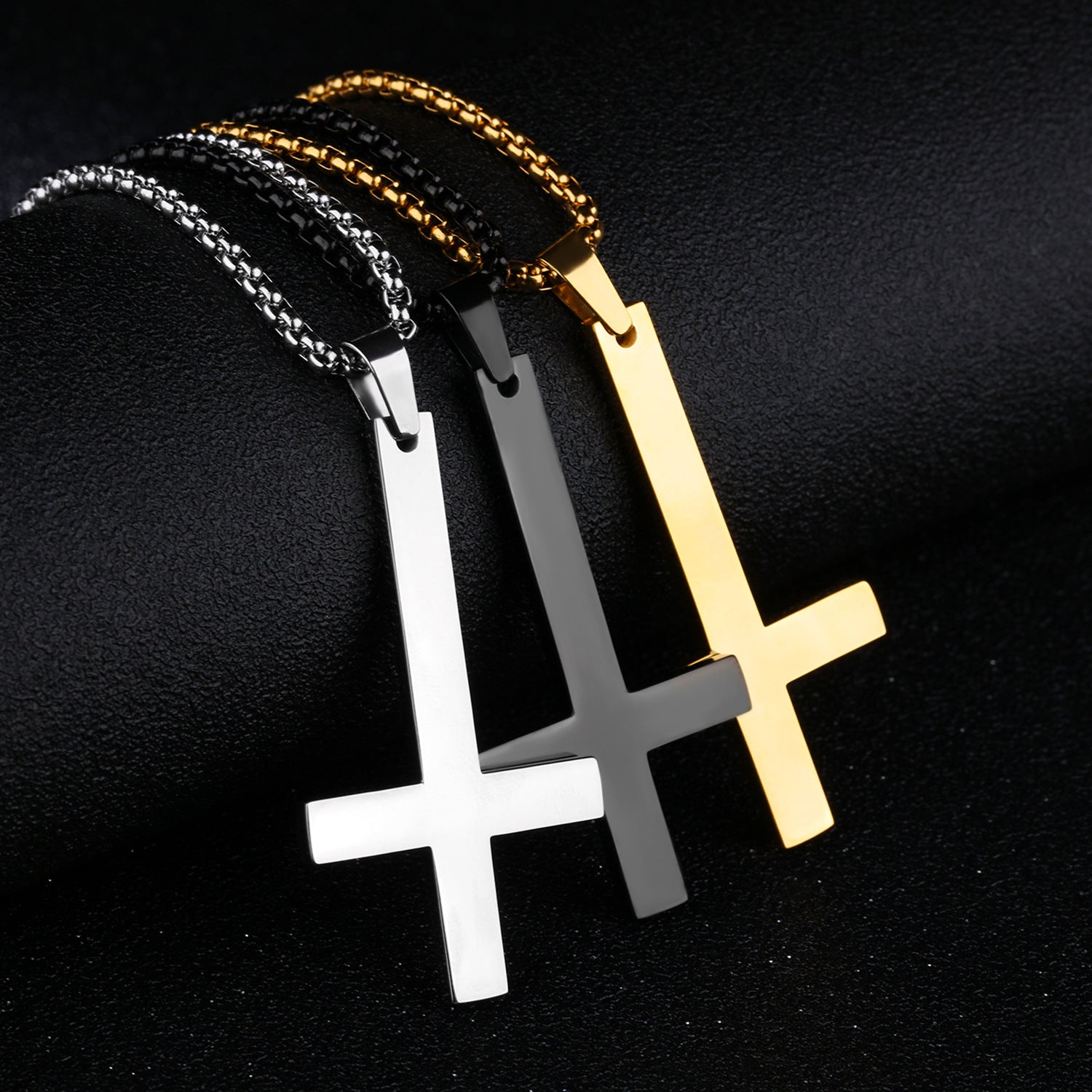 Inverted Cross Necklace