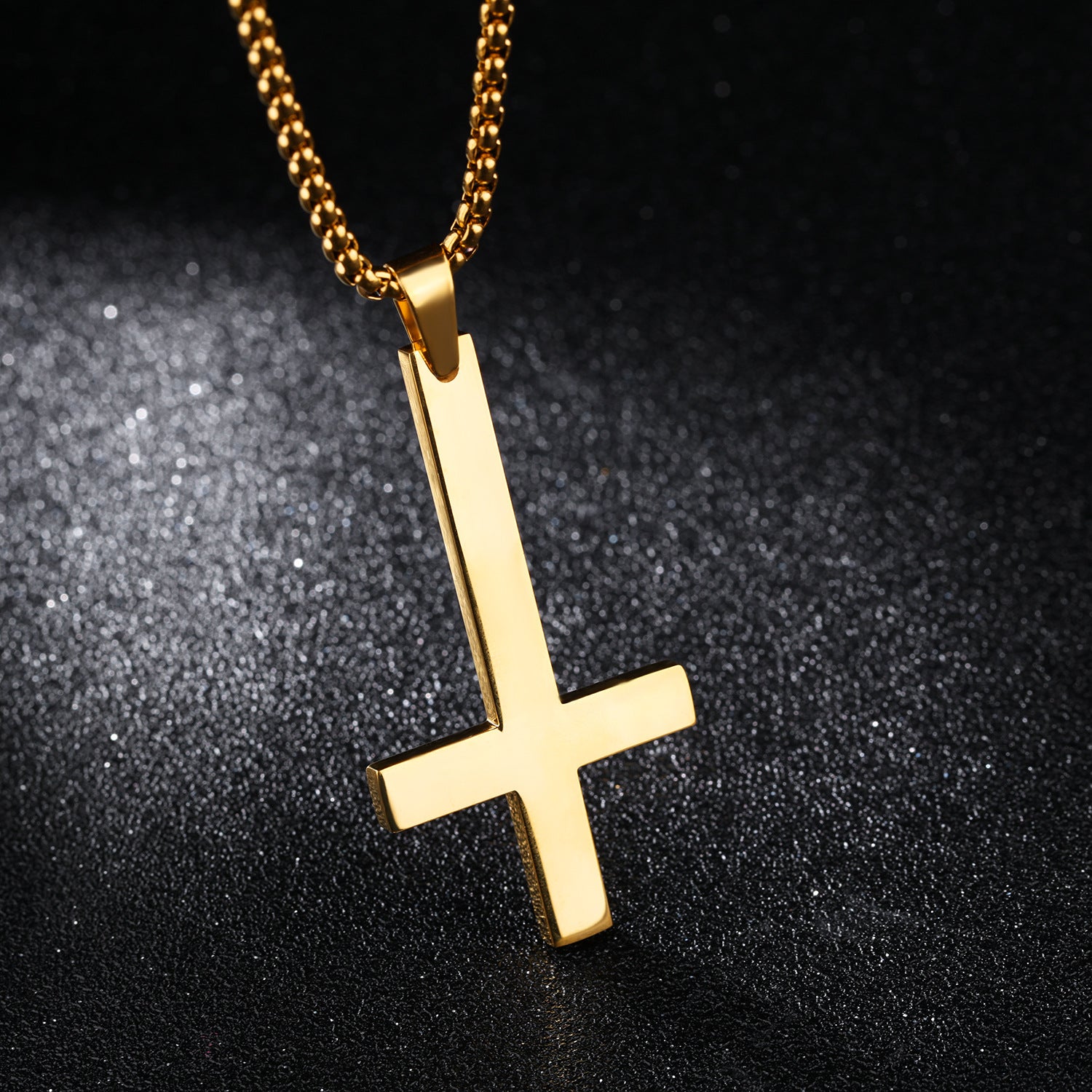 Inverted Cross Necklace