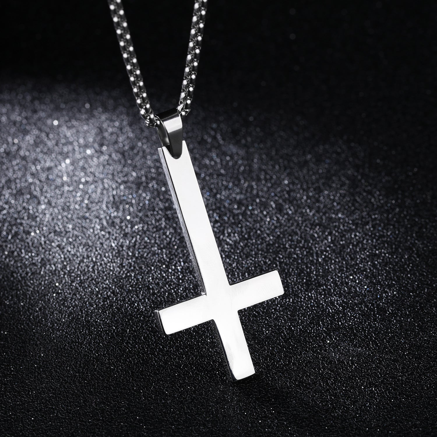 Inverted Cross Necklace