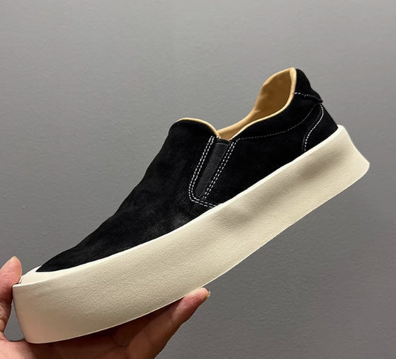 Soft Leather White Soft Bottom Casual Shoes