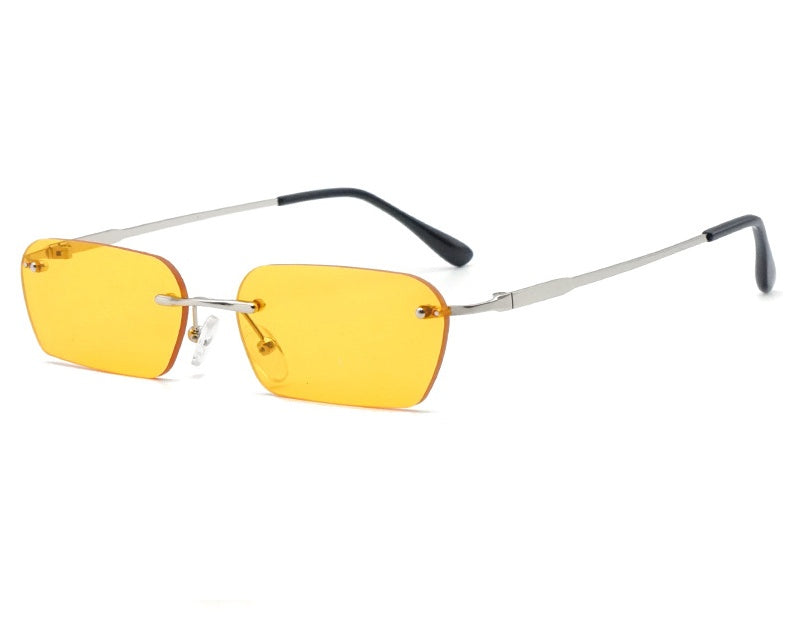 Fashion Rectangle Rimless Eye Protection Sunglasses