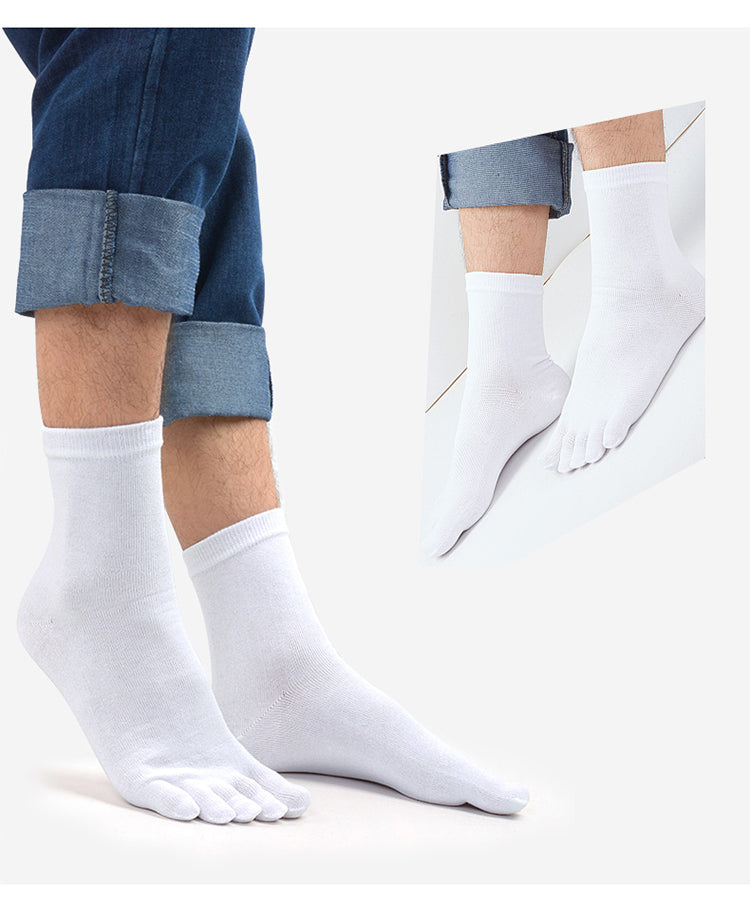 Men's deodorant split toe socks sports cotton