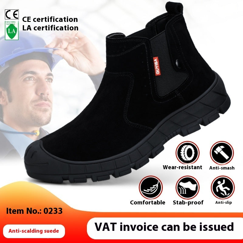 Steel Toe Shoes With Soft Soles Anti-smash And Anti-puncture