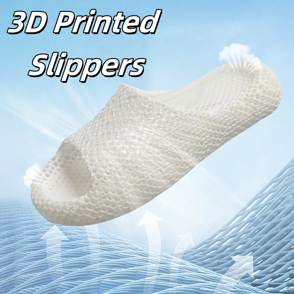 3D Printing Slippers Soft Breathable Waterproof Non-slip Slippers For Women Men Indoor And Outdoor Sports Shoes