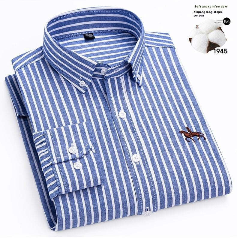 Men's Cotton Long-sleeved Casual Shirt
