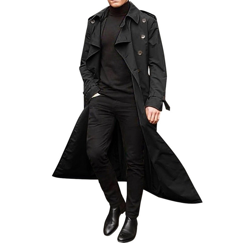 Men's Long Trench Coat