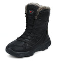 Snow  Cotton Boots Winter High-top Fleece-lined Warm Slugged Bottom Lace-up boots