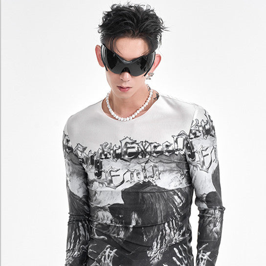 Autumn And Winter Keep Warm Inner Match Mesh Bottoming Shirt