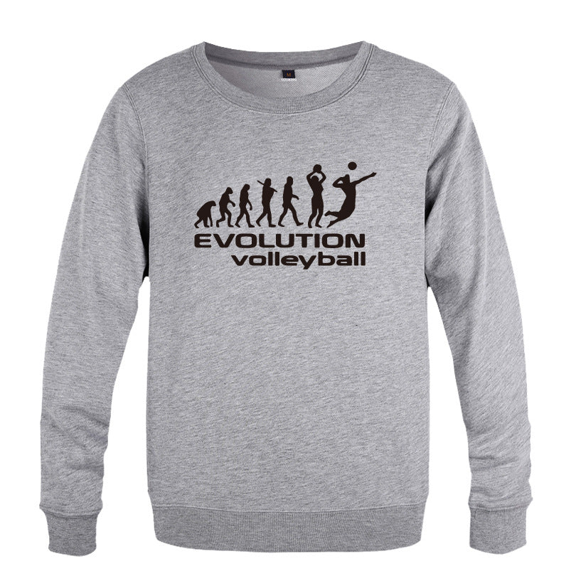 Creative men's round neck casual sweater