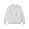 American Street Fashion Paste Cloth Embroidery Letter Crew Neck Sweater