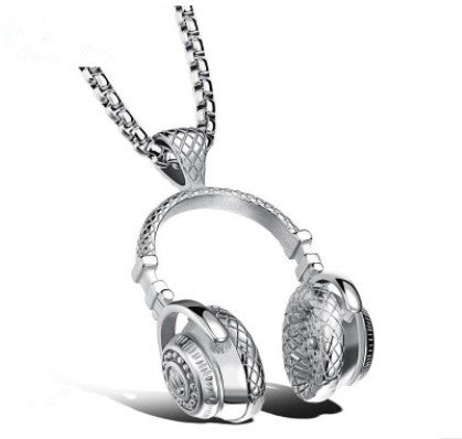 Music Headset Pendant Necklace