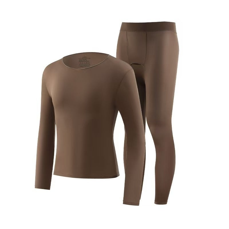 Men's High Elasticity Warm Ultra-thin Autumn Clothing And Pants Set