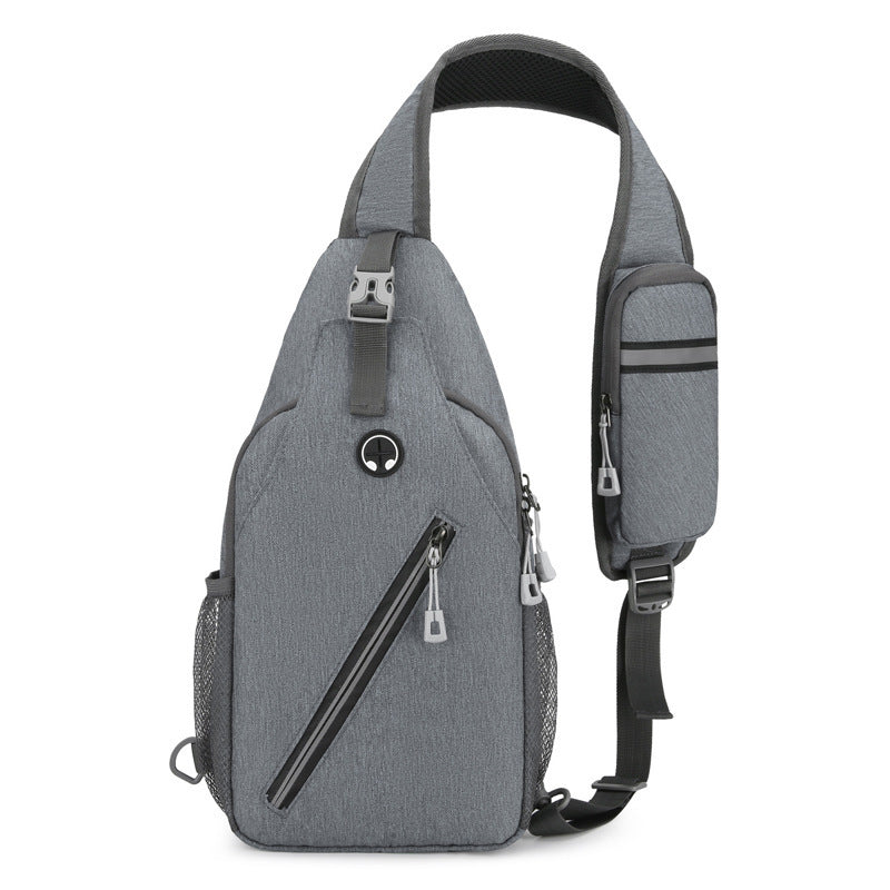 Multifunctional Men's Shoulder Crossbody Bag Male Hard-Wearing Canvas Shoulder Messenger Bags Chest Bag