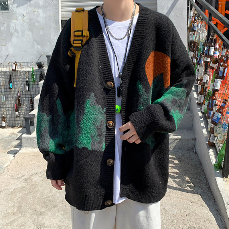 Men's Trendy Brand Loose Cardigan Jacket