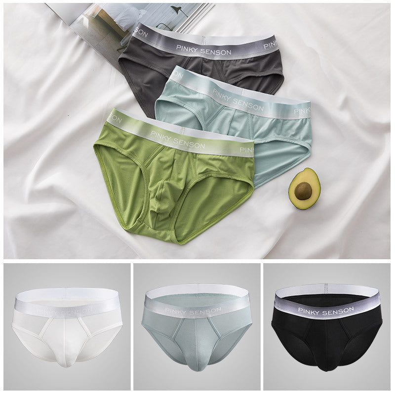 Men's Underwear Lanjing Modal Mid-waist Plus Size Breathable Briefs