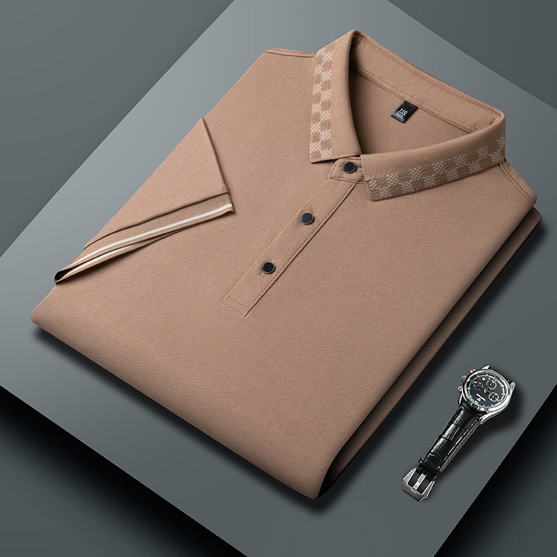 Men's Short-sleeved T-shirt Clothing For Middle-aged Dad Loose Casual