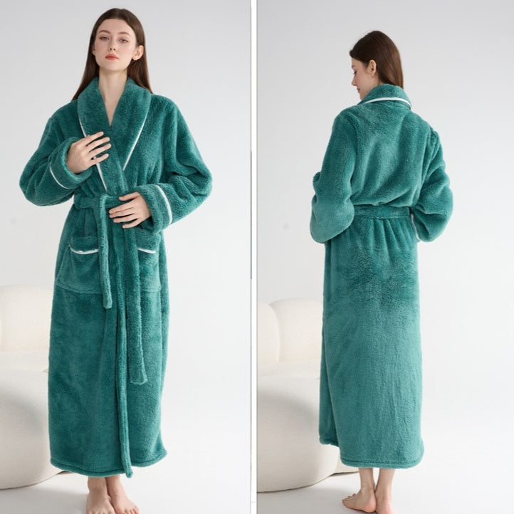 Autumn And Winter Thick Night-robe Couple Style