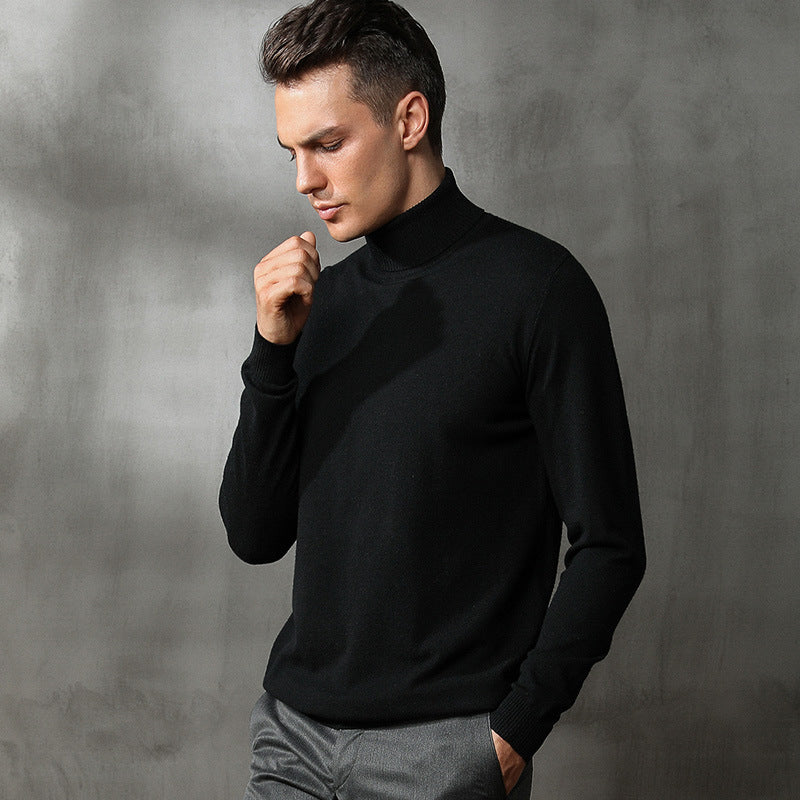 Turtleneck Sweater Men's Slim Trend Student Wear