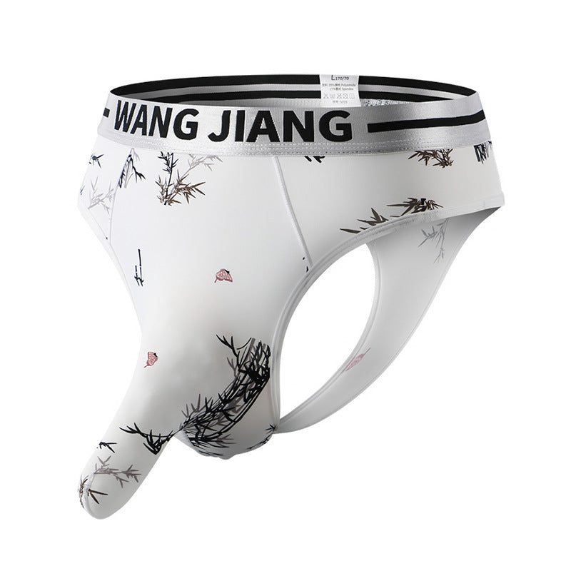 Summer Men's Chinese Ink Style Ice Silk Underwear