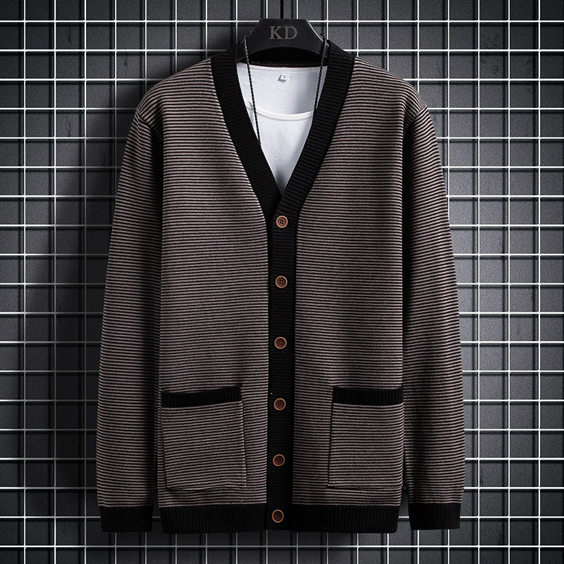 Long Sleeve Round Neck Men's Sweater