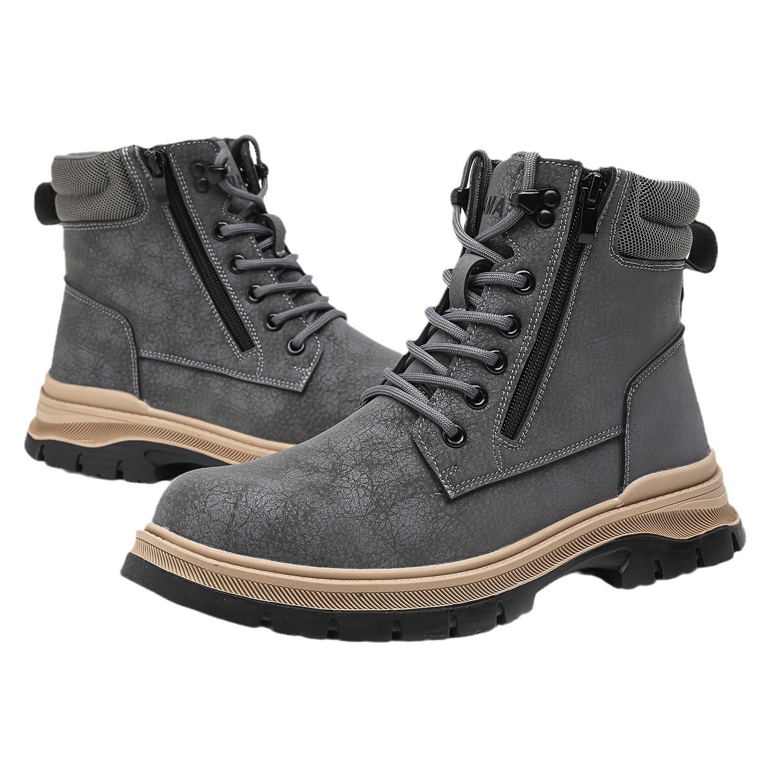 High-top Men's Shoes Men's Deodorant And Breathable Anti-smashing And Anti-penetration Lightweight And Wear-resistant Safety
