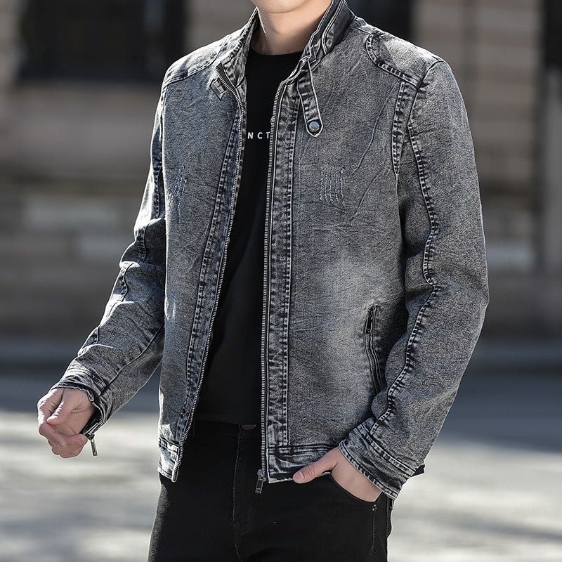 New Spring And Autumn Casual Fashion Men's Denim Jacket
