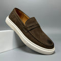 Casual Men's Genuine Retro Soft Bottom Calf Leather Shoes
