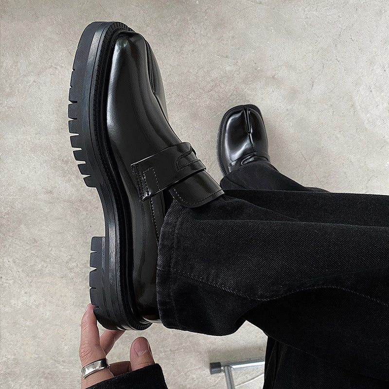 Niche High-end Fashion All-matching Platform Casual Leather Shoes